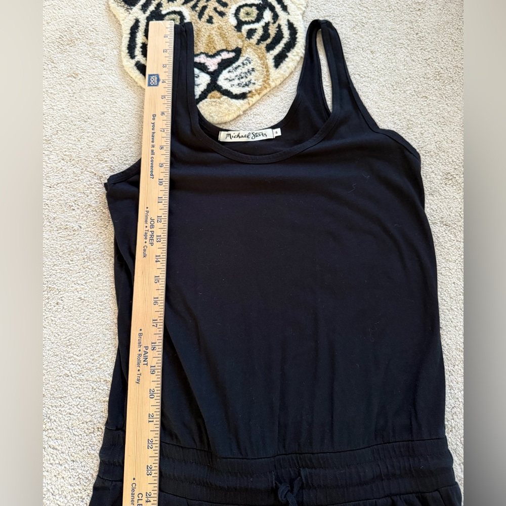 Michael Stars Tank Jumpsuit in Black Comfy Soft Stretch Size Small EUC - Picture 8 of 10